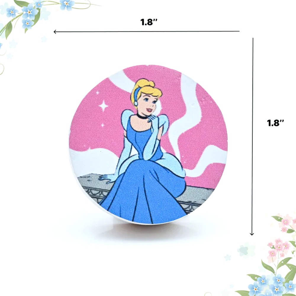 Handmade Pine Wood Cinderella Sitting Knob for Kids Furniture
